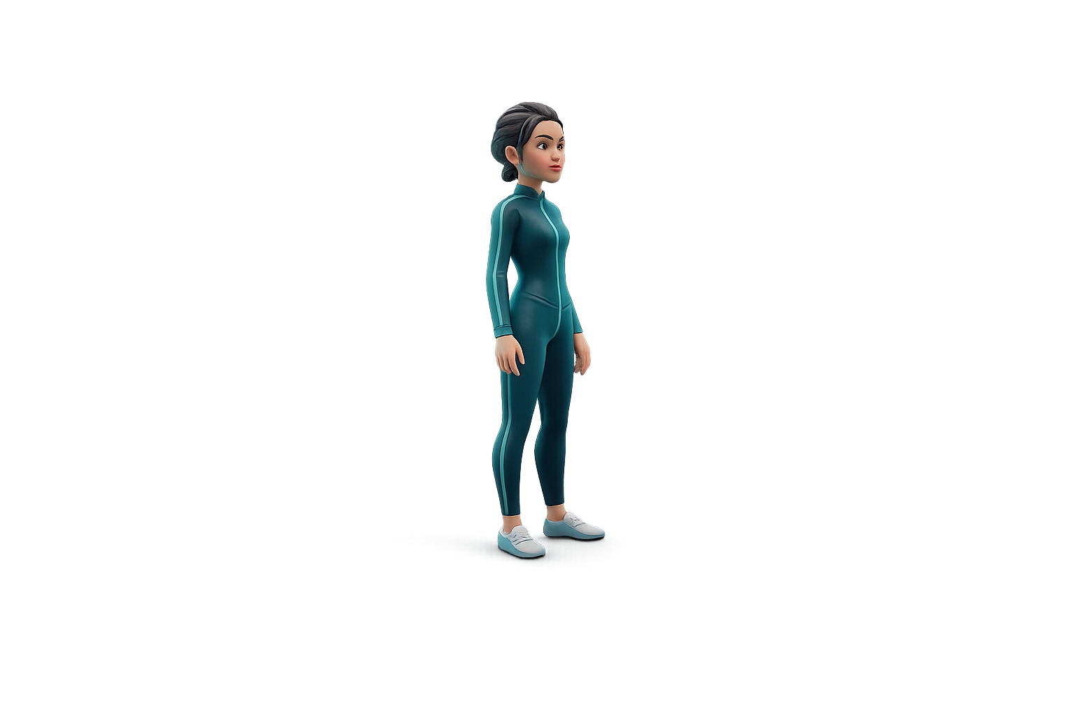 Person standing in the center